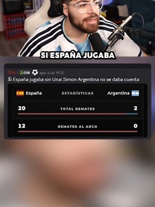 LAS ESTADÍSTICAS DE ESPAÑA VS ARGENTINA 😔 #lacobra #lacobraaa #mundial2026