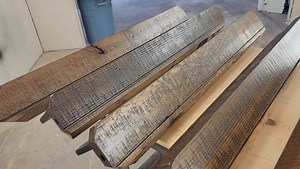 3.1K views · 11 reactions | These pool table rails will have the sights installed and will be on their way to North Carolina, with a custom 4x8 pool table and 16ft shuffleboard table! | Iowa Barn Door and Mantel | Facebook