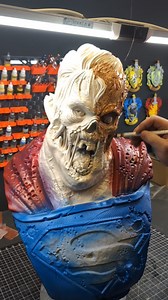 85 reactions | Part 4: today i finally got around to coloring the zombie superman and i did the base colors , so the big areas are painted and i can move into painting. The model is from Eastman its free for download at Printables.com printed from @prusament on Prusa XL #3d #3dprint #3dprinting #prusament #prusaresearch #prusa3d #prusa #prusaxl #superhero #superman #comics #dccomics #priming #filler #collection #collectibles #collector #bust #livesize #zombie | Prusa Guy | Facebook