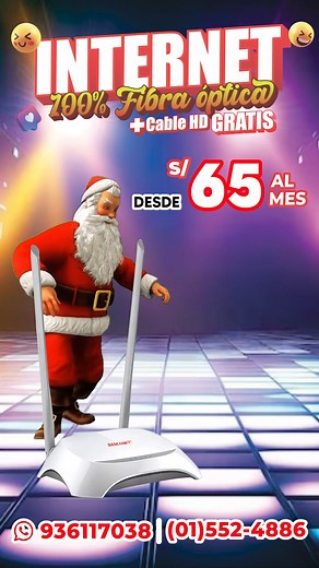 Llegó Siscom Clous!! ❤️🎅🏼con las mejores promociones para ti y tu familia 🥳🤩 #CableHD #reels #internetfibraoptica #siscomtv #papanoel #santaclous #navidad #promonavideña | Siscom TV