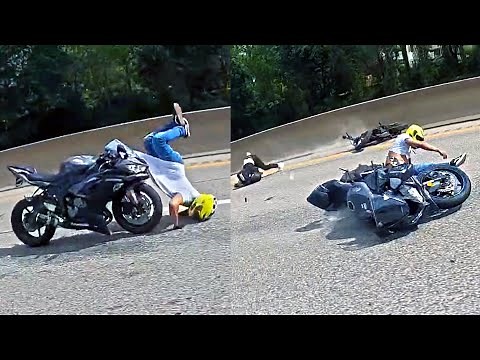 Riders FALLING Off Their BIKES - Crazy Motorcycle Moments - Ep. 476