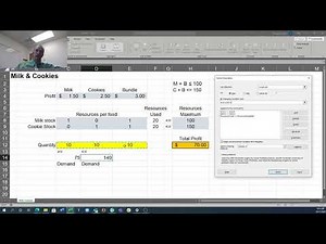 Milk and Cookies - Linear Programming