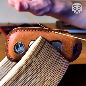 1M views · 1K reactions | How to make a car key leather case Partner: Wild Leather Craft YT: https://youtu.be/z9cS38ws6q4 | Science, Tech and Universe | Facebook