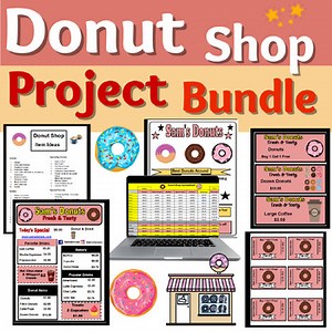 Donut Shop Bundle Activity Starting a Business Entrepreneurship
