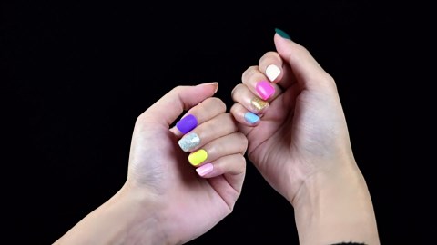 576PCS Short Square Press On Nails-24 Colors Short Press On Nails Kit,Short Matte Press On Nails, Short Glossy Press On Nails Short Fake False Nalis Set Glue on Nails with Stickers for DIY