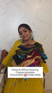 Come To Our Institute . We Will Provide A Online And Offline Tailoring Classes. Both Blouse & Chudi Class Available TAILORING CLASS TIMING: Basic Machine knowledge to advance Technic We Covered Patch Work Design for Students Choice Complete Guidance Practical knowledge Details: 7708819955 , 7010455916 Per Day 2 Hrs Class Fees : Blouse 9000/- Chudi 9000/- Batch 1 (10AM to 12PM) Batch 2 (12PM to 2PM) Batch 3 (2:30PM to 4:30PM) Online Tailoring Fees :Blouse ₹5000 Chudi. ₹5000 Basic Machine knowledg