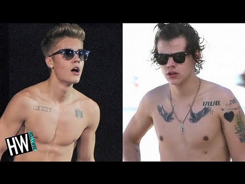 WTF! Harry Styles & Justin Bieber - Tattoo Addicts?!