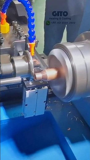 Making A Copper Pipe Reducer Coupling Fitting on Filter Drier Spinning Machine