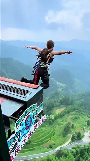 Bungee Jumping With Rope In Beautiful Place:Asmr Bungee Jumping