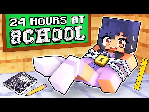 24 HOURS Trapped In SCHOOL in Minecraft!