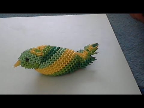 HOW TO MAKE 3D ORIGAMI BIRD