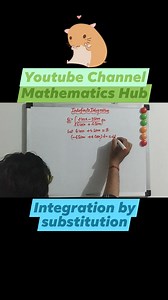 Integration by substitution method. #integration #Substitutionmethod #calculus #iit #IITJEE | Mathematics Hub | Facebook