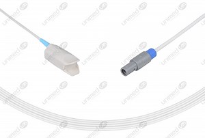 Unicare Compatible Reusable SpO2 Sensor 10ft  - 6-pin Connector