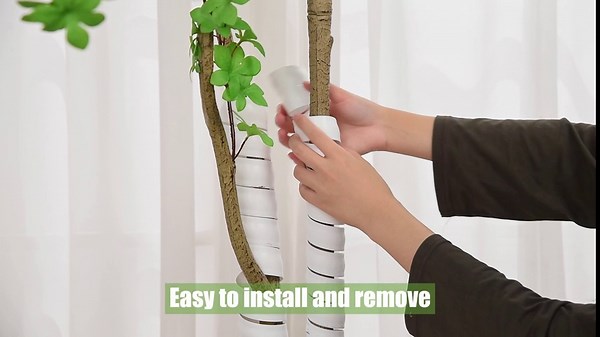 12Pcs Tree Trunk Protector,2 Size Plastic Spiral Tree Protector,Tree Bark Wraps Protector Tube for Protecting Saplings Plants from Rodents Deer Rabbit Cats