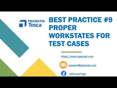 Tosca Tutorial | Lesson 105 - Set Proper Workstates for Test Cases | Best Practices |