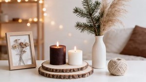 ilauke 6Pcs Wood Slices for Centerpieces, 7-8 Inch Natural Willow Wood Circles for Crafts, Large Wood Rounds for Rustic Wedding Decor, Centerpiece Table Decorations and DIY Crafts