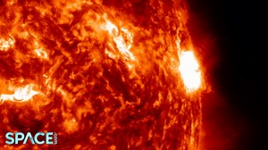 Sun erupts with multiple X-class solar flares captured in a 4K spacecraft time-lapse