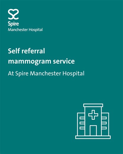 Need a mammogram? At Spire Manchester Hospital, we offer a self referral mammogram service for women who are not experiencing breast symptoms but may like some reassurance. The self referral service is available to women aged 40 and over, who have a UK-based GP practice. Please contact our radiology department on ☎️ 01614476808 | Spire Healthcare