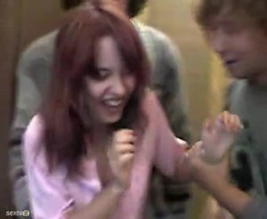 Russian Drunk Girl & 2 Ugly Guys