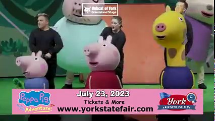 DON'T MISS OUT ON PEPPA PIG LIVE! Get your Peppa Pig's Adventure Live tickets while you can. They will be at the 2023 York State Fair on Sunday, July 23rd at 5pm. Tickets are on sale now and can be purchased by phone at 717.848.2596 or at https://www.yorkstatefair.com/events/2023/peppapig. All Grandstand Show tickets include admission to the fair as well. | York State Fair