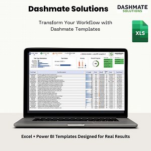Excel Task Tracker Template | Project To-do Dashboard for Productivity, Task Management & Team Planning - Etsy