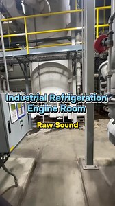 Ammonia Refrigeration Engine Room – Raw Sound of New Compressor