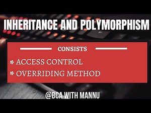 Access Control ||Inheritance and Polymorphism|| ||Java Language|| ‪@BCAwithMannu‬