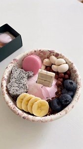 Make chocolate yogurt bowl with me #food #asmr #asmrfood #yogurt #breakfast #satisfying #chocolate | cookming