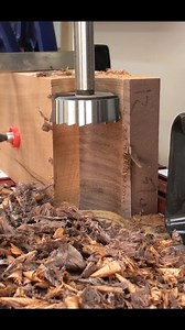 1.8M views · 8.2K reactions | Custom profile with a Forstner bit. Clamp securely. #oddlysatisfying #woodworking #woodworkingtips #woodworkingtools #kjsawdust | KeithJohnson_CustomWoodworking | Facebook