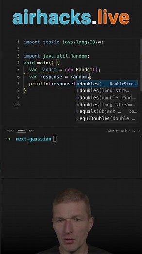 Generating More Realistic Random Numbers #java #shorts #coding #airhacks