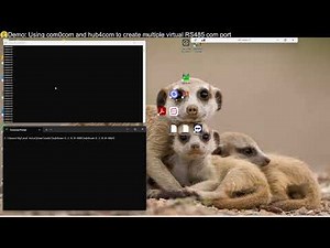 Demo: Using com0com and hub4com to create multiple virtual RS485 com ports