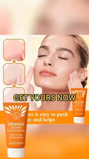 林 Chemical peels harm, scrubs mark, cleansers dry—your barrier is worn out! Luxevéria®’s Botanical Matrix  + orange enzyme exfoliates like a SPA: dead skin lifts, moisture locks in! ✅ No redness/peeling—soft skin after use ✅ Fades yellow tones, adds radiance  ✅ Shrinks pores (Stem Cell renewal)  USA-made (GMP+FDA certified)  50% OFF + Buy 3 Get 1 FREE (countdown!)! Next-day ship, free delivery + 30-day empty-bottle refund! | Godfrey Alena Hagerty | Facebook