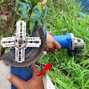 35K views · 140 reactions | How to make Homemade GRASS Cutting machine using Angle Grinder | Rana Craft | Facebook