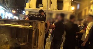 Forze dell'ordine presidiano la Vucciria a Palermo