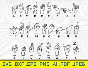21 Hand Gesture Symbols: Tattoo & Cricut Designs (SVG, PNG, EPS) - Etsy