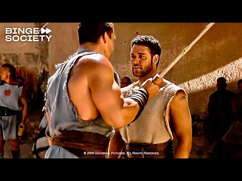 Gladiator (2000): "Gladiators, I salute you" Scene