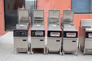 [Hot Item] Kfc Fast Food Restaurant Kitchen Fried Chicken Fryer Henny Penny Pfe-800 Chicken Broasted Machine Pressure Fryer with Oil Filter