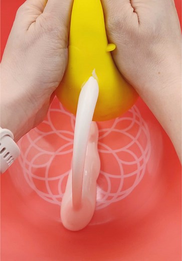 Making Slime with Giant Easter Squishy Experiment