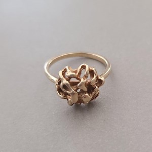 Vintage 14K Yellow Gold Jabel Die-struck Ring Size 5 - Etsy