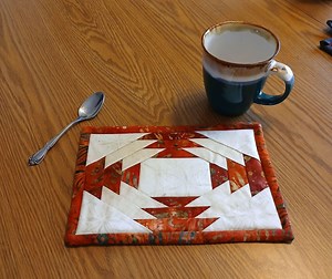 Elongated Pineapple Block - Quilted Mug Rug PDF Pattern, Foundation Paper Piecing, Pineapple Block Mug Rug Pattern - Etsy UK