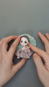 Long-haired girl refrigerator magnet tutorial #handiwork #clayart #clay #art #diy #claytutorial #artwork | Handi Work