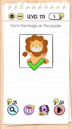 Brain Test Tricky Puzzles | Level 173 | Form the image in the puzzles | #braintestsolution #level173