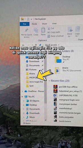 Cara Menghapus File di Quick Access Windows