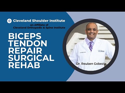 Biceps Tendon Repair Surgery Rehabilitation