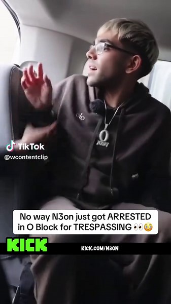 No way N3on just got ARRESTED in O Block for TRESPASSING 👀😳 | #n3on #police #oblock