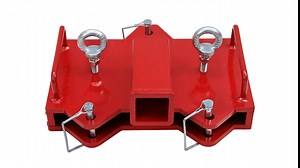 2 inch Forklift Hitch Receiver Dual Pallet Fork Adapter