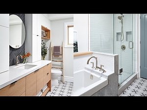 Room Tour: Beautiful Bathroom With Mixed Tile