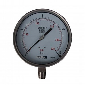 [Hot Item] 6inch-150mm Full Stainless Steel Bottom Type Pressure Manometer