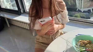 - “Will you help me?” Vibrator fell out of squirt during public control