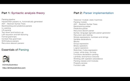 【解析算法】Parsing Algorithms 2020-10